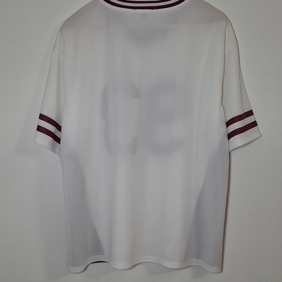 NWOT FASHION NOVA BUNDLE Black and Pink Polo with White and Maroon Jersey - Picture 6 of 16